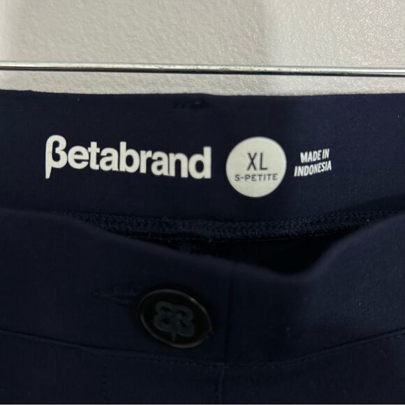 BetaBrand Straight-Leg Classic Dress Pant Yoga Pants Navy Blue Size XL Petite - Picture 11 of 15